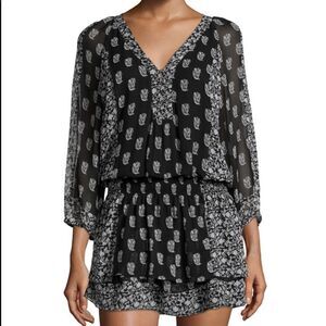 Joie Kessler Printed Silk Dress size medium